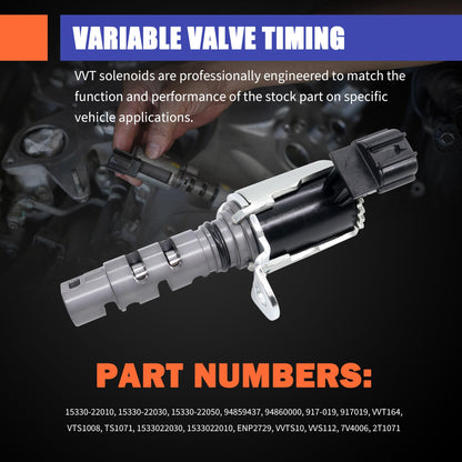 HiSport Engine Variable Valve Timing VVT Solenoid 15330-22030 917-019 Compatible with Chevrolet Prizm & Pontiac Vibe & Toyota Celica Corolla Matrix MR2 Spyde