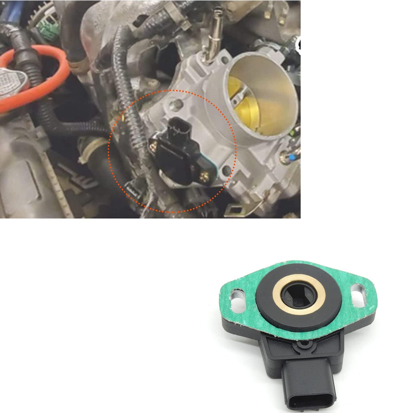 HiSport 977-023 TPS Throttle Position Sensor Compatible with Honda Element Accord 2003 2004 2005 2006 Replacement for OEM T42004, 16400PZDA01, 16400PZDA02, 16400PZDA03, 16400PZDA11, 16400