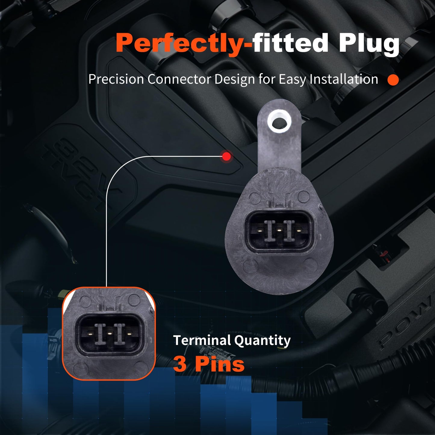 HiSport 78410-S04-901 Transmission Speed Sensor - Compatible with Honda Civic 1996 1997 1998 1999 2000 L4 1.6L - Replace 78410S04901 917-638 2VSS0126