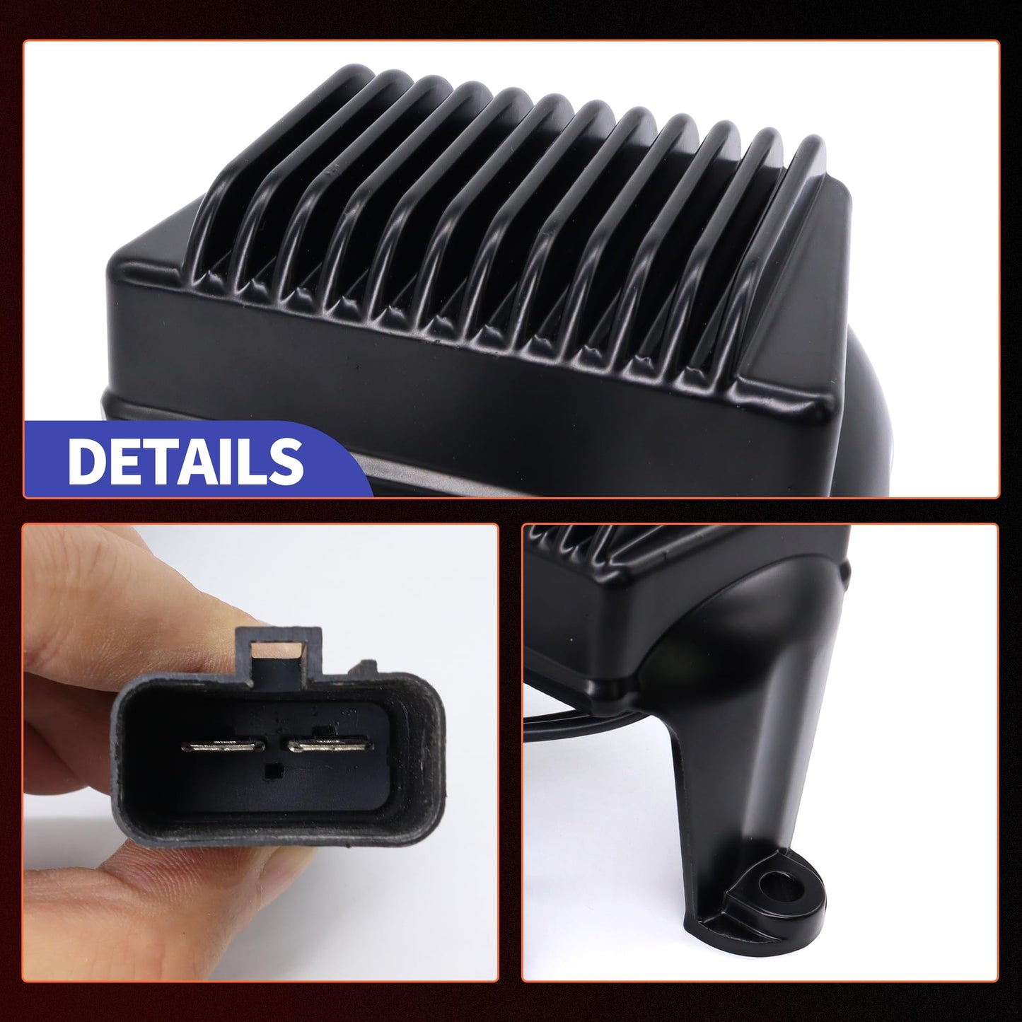 HiSport Voltage Regulator Rectifier 74505-97 74505-97A 7450597Compatible with Harley-Davidson Electra Glide/Road Glide/Road King 1997 1998 1999 2000 2001