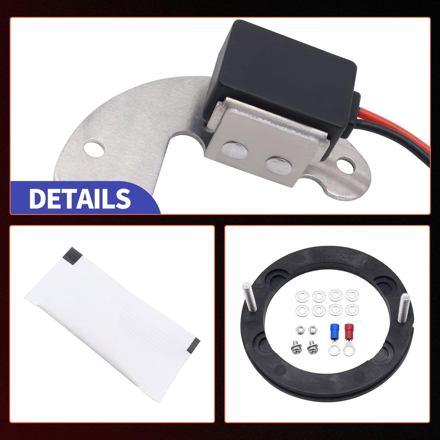 HiSport 1181 Ignitor Electronic Ignition Conversion Kit - Compatible with AMC Buick Checker Chevy Cadillac Jeep Oldsmobile Pontiac Studebaker 1956-1974