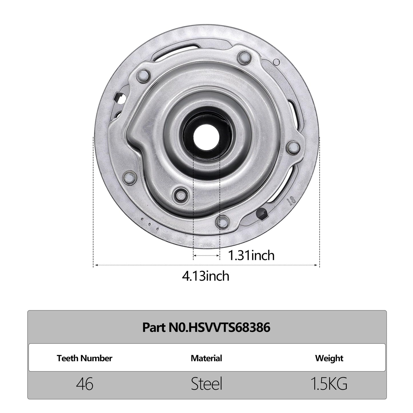 HiSport Variable Valve Timing Sprocket - Intake Engine Timing Part Gear Compatible with Chevy Aveo Aveo5 Sonic Trax Cruze & Cruze Limited, Replaces 55568386 25194444 5636155 918-777