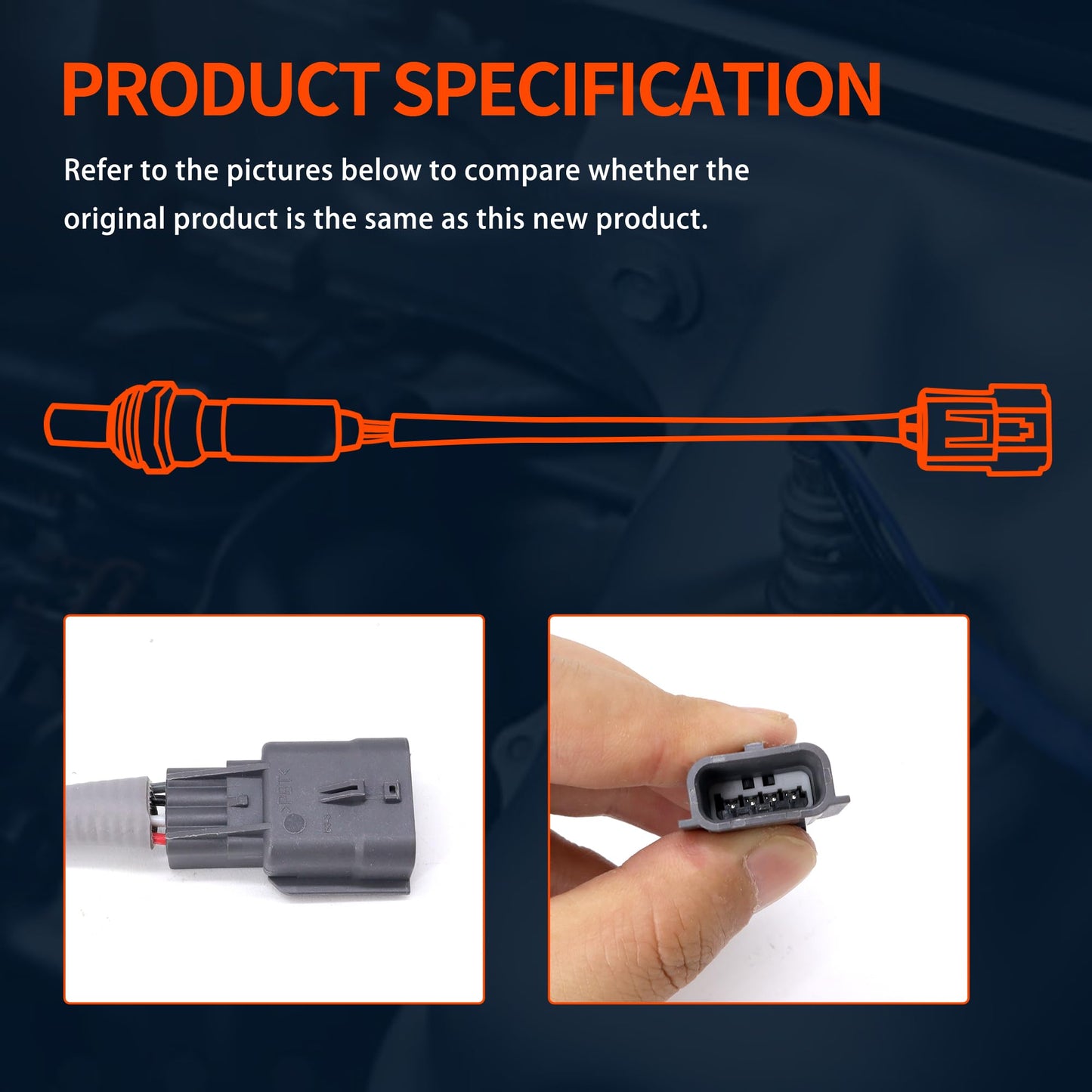 HiSport 234-4985 O2 Oxygen Sensor - Compatible with Infiniti QX60 Nissan Altima Juke Maxima Replaces 2344985 226A0BV80A