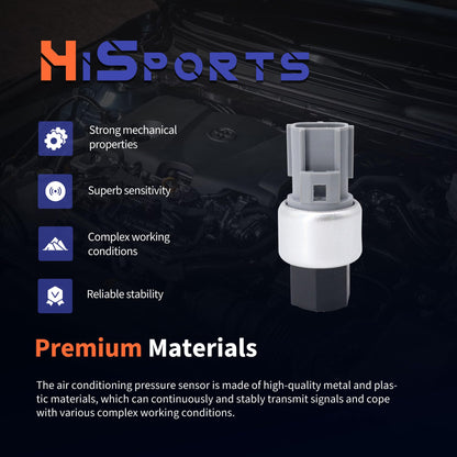 HiSport A/C Clutch Cycle Switch - Compatible with Dodge B1500 Dakota Neon Ramcharger Jeep Cherokee Grand Cherokee Chrysler Pt Cruiser Replaces SW 11097C