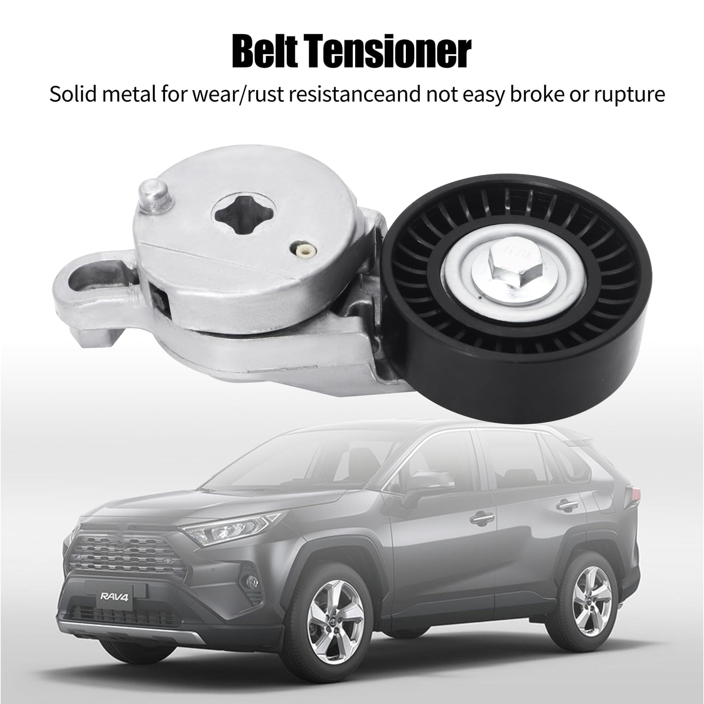 HiSport 39106 Drive Belt Tensioner Assembly - Compatible with Toyota Camry 2012-2017,Highlander 2009-2019,RAV4 2009-2018,Sienna 2011-2013