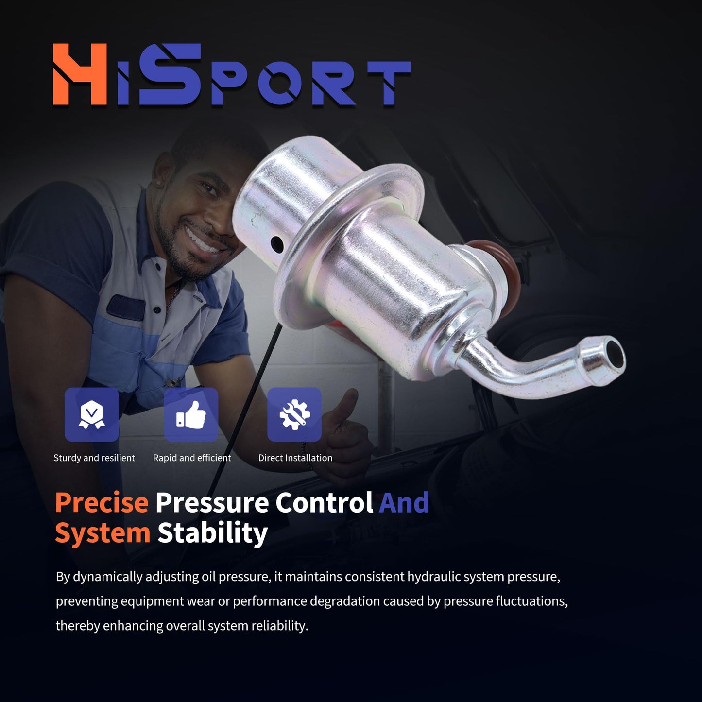 HiSport Fuel Injection Pressure Regulator PR4016 Replacement for Kia Rio 2005-2011 Rio5 Optima 2006-2011 Magentis for Hyundai Sonata Accent 2006-2011