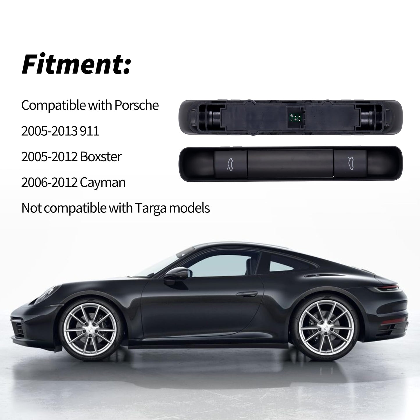 HiSport 99761310502A05 Hood Decklid Release Switch - Compatible with Porsche 911 2005-2013 Boxster 2005-2012 Cayman 2006-2012