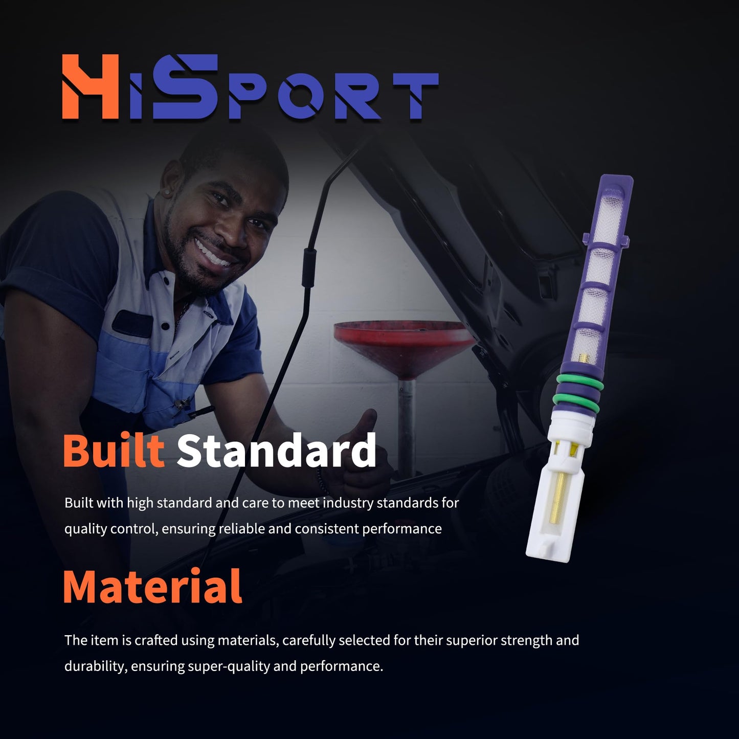 HiSport A/C Orifice Tube - Compatible with Dodge Jeep Eagle Replaces EX4101C EC01614G9 55036182 4883551A