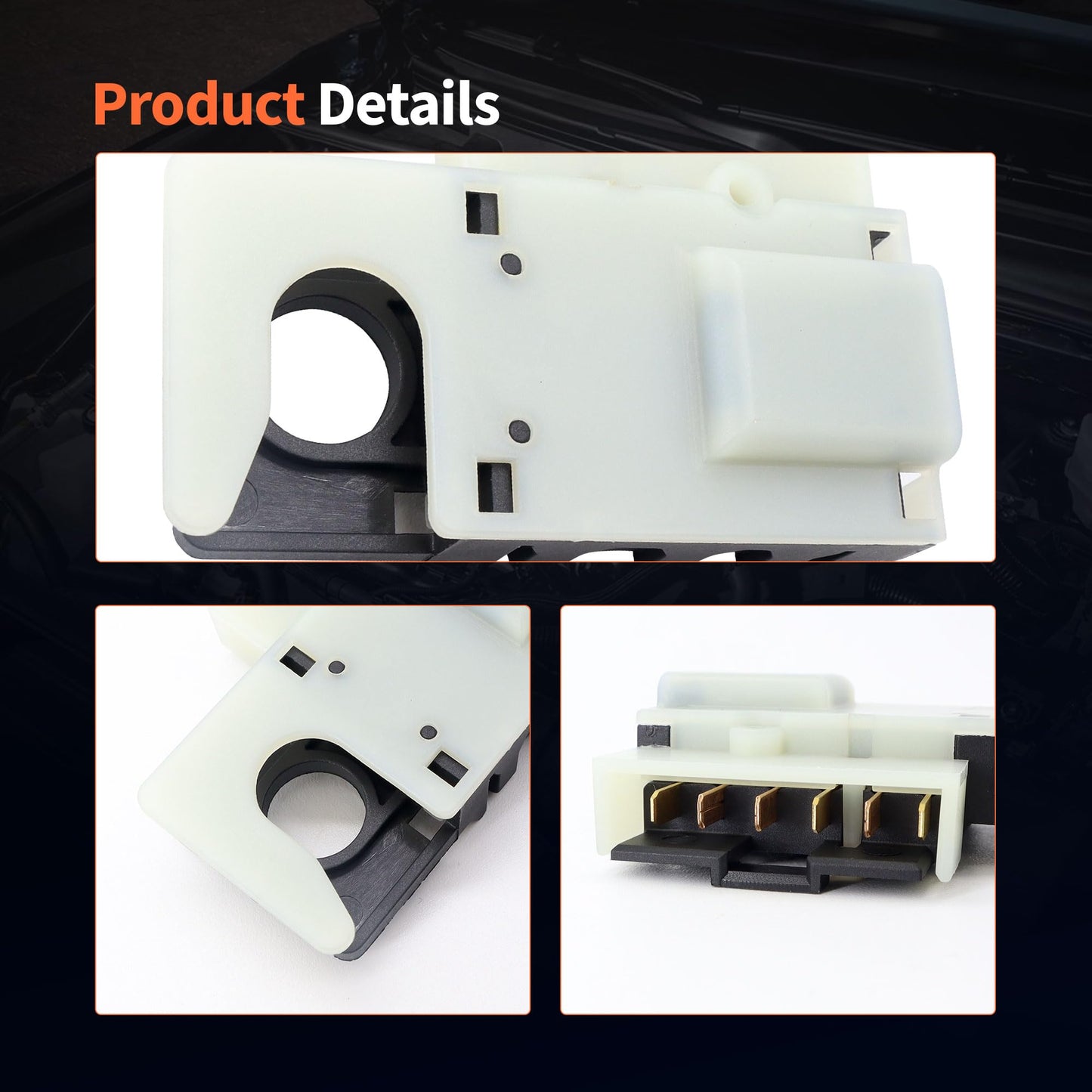 HiSport Brake Light Switch 15038393 Compatible with Chevrolet Silverado/GMC Sierra/Saab 9-7x Replacement for 15128874, 15158767, 15161650, 15163032, SLS-303, 25771554