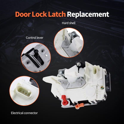 HiSport 931-080 Door Lock Latch Actuator Front Left Driver Side - Compatible with Chrysler Town & Country Dodge Caliber Grand Caravan Ram 1500 Ram 2500 Ram 3500 Jeep Compass Patriot 2008-2024