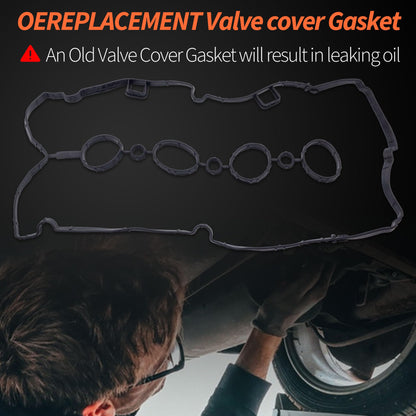HiSport VS50779R Engine Valve Cover Gasket - Compatible with Chevy Aveo Aveo5 Cruze Limited Sonic Pontiac G3 Wave Saturn Astra Suzuki Swift+ 2008-2018 1.6L 1.8L