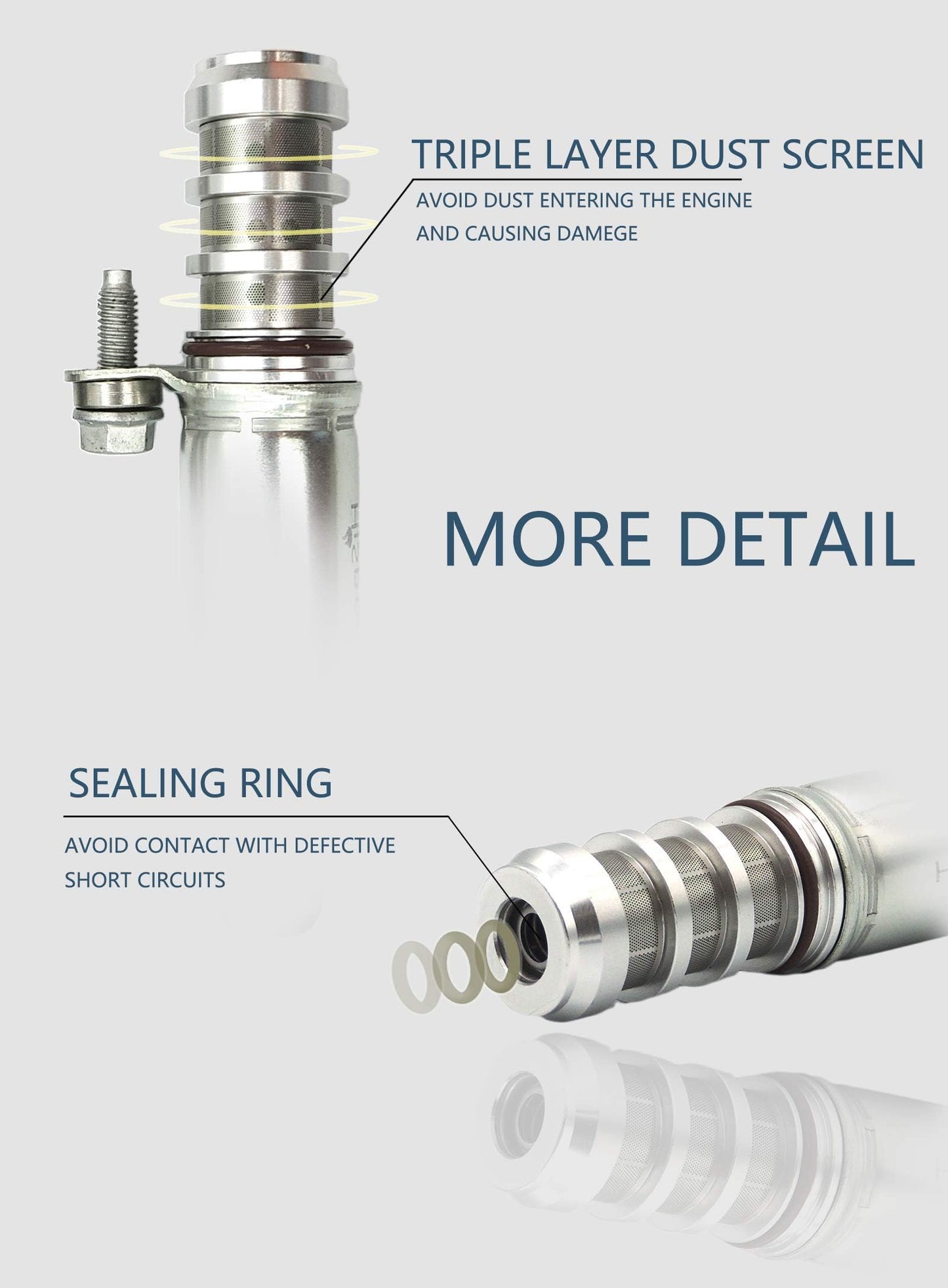 HiSport Intake & Exhaust Camshaft Position Actuator Solenoid Valve Kit Compatible with Cobalt,Malibu, HHR, Verano and More-2.0L/2.2L/2.4L Replaces # 12655421, 12655420