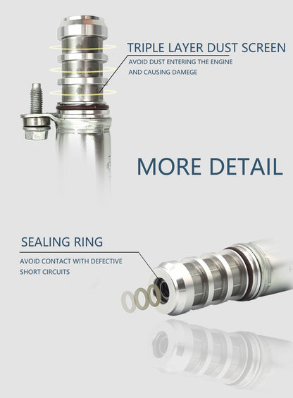 HiSport Intake & Exhaust Camshaft Position Actuator Solenoid Valve Kit Compatible with Cobalt,Malibu, HHR, Verano and More-2.0L/2.2L/2.4L Replaces # 12655421, 12655420