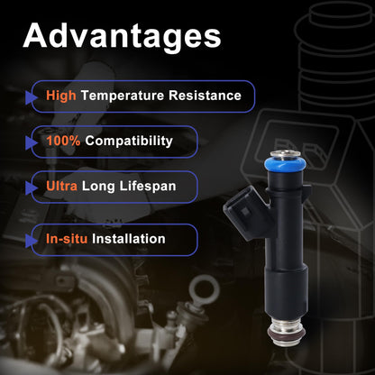 HiSport Fuel Injectors 12616382 6 PCS Compatible with Chevrolet Colorado 2WD 4WD 2009-2012,GMC Canyon 2WD 4WD 2009-2011,Hummer H3 SUV 2009-2010, H3T 2009-2010, 3.7L 2.9L