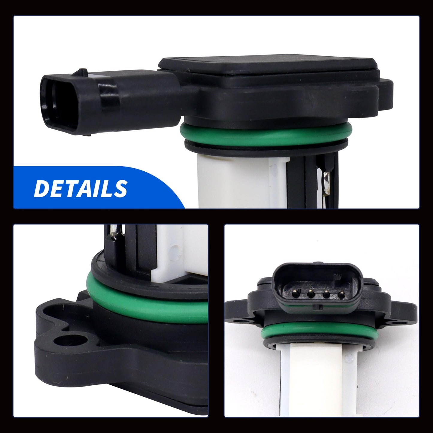 HiSport MAF Mass Air Flow Sensor - Compatible with BMW 135I 335I 435I 528I 535I 640I 740I Replaces 5WK97512 5WK97512Z 74-50088