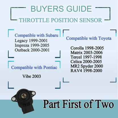 HiSport TPS Throttle Position Sensor - Compatible with Toyota Subaru Scion Chevrolet Replace #22633-AA210