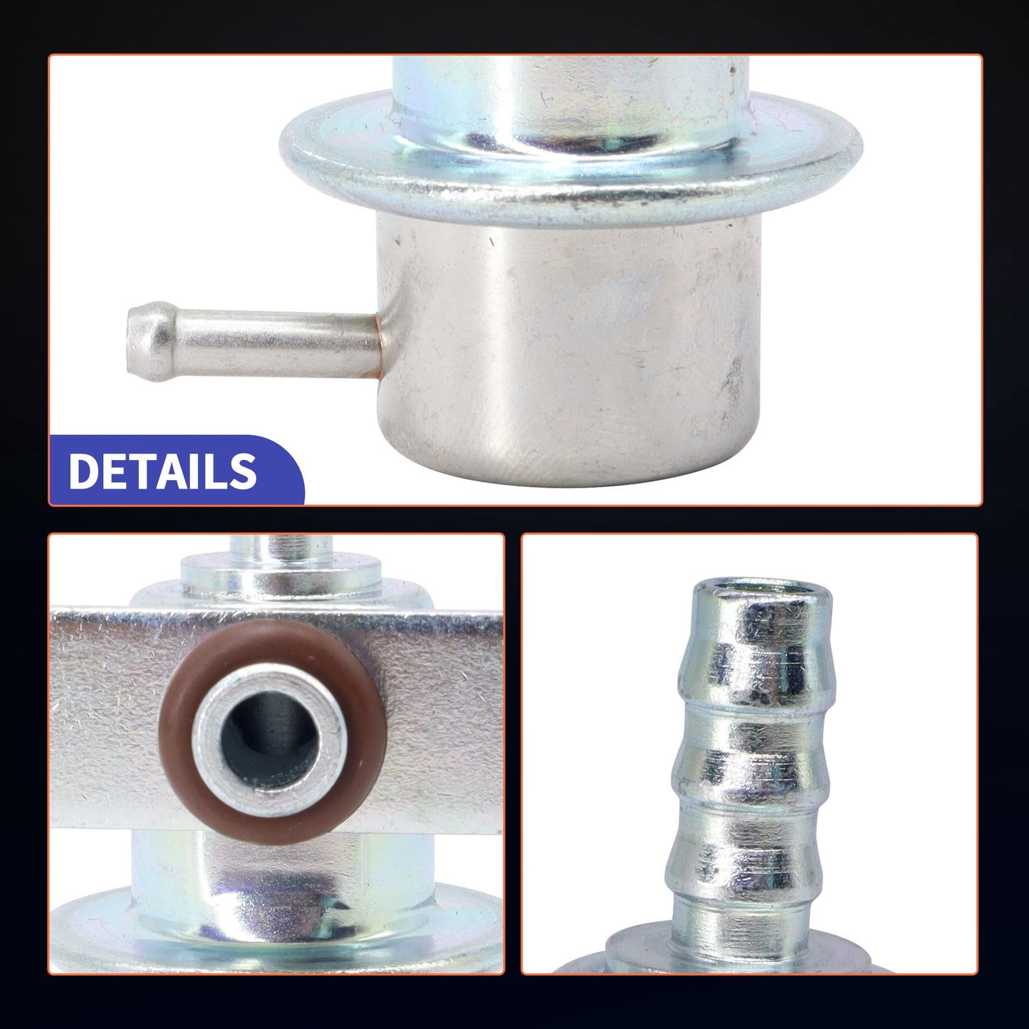 HiSport Fuel Pressure Regulator Auto Parts - Compatible with Ford Ranger 1999 2000 2001 2.5L Replacement for PR4156 F87Z-9F775-AA 47776261 FPD85