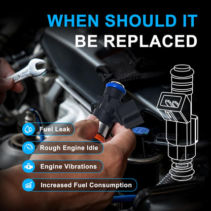 HiSport 4 Holes Fuel Injectors 0280158233 Replacement for Dodge Chrysler 200 300 2011-2019, Challenger Charger Durango,Replacement for Jeep Grand Cherokee Wrangler, Ram 1500 2500 3500 3.6L