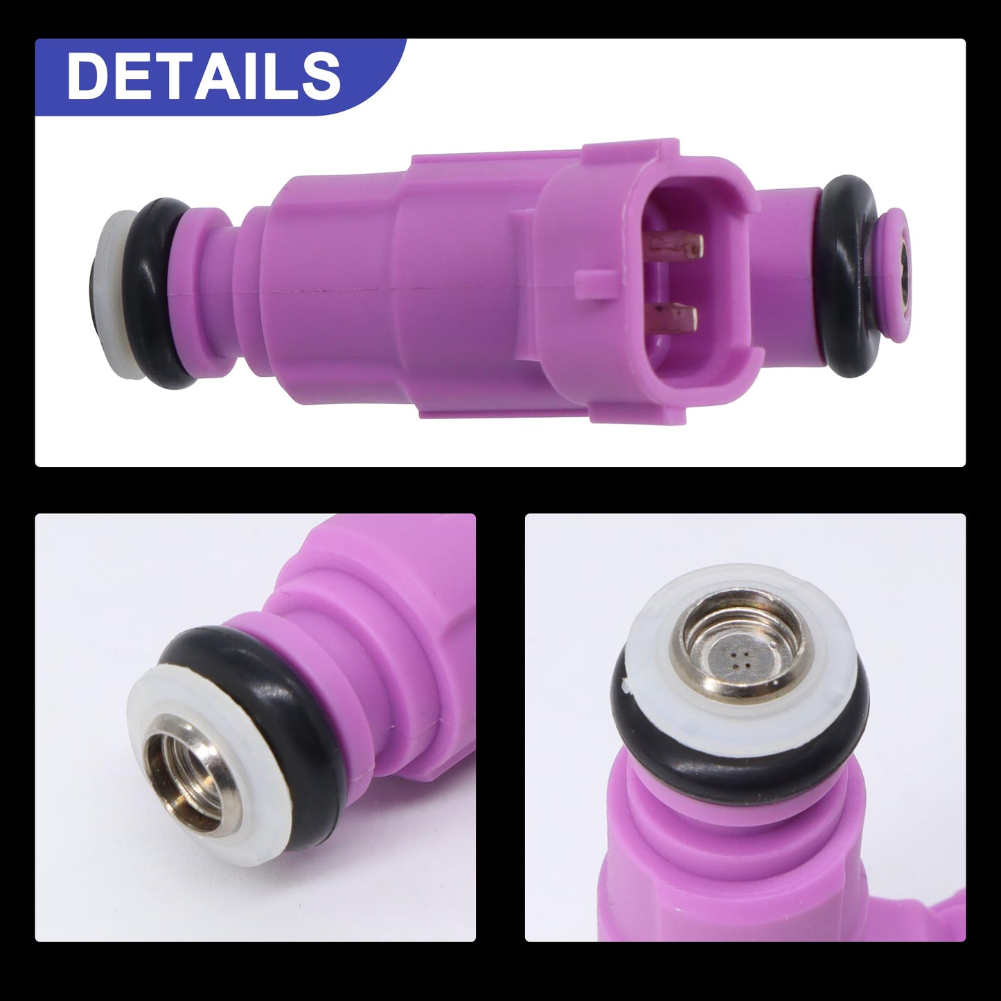 HiSport 35310-37170 Fuel Injectors Compatible with Hyundai 1.6 Accent 2006-2011,Replacement for Kia Rio Rio5 2006-2010 1.6L Performance