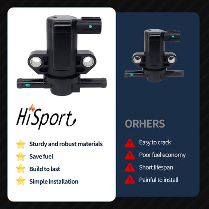 HiSport 14930-7s000 Vapor Canister Purge Solenoid Valve - Compatible with Nissan Armada Titan Pathfinder Xterra Frontier NV1500 NV2500 NV3500 2004-2016 Infiniti QX56 2004-2010