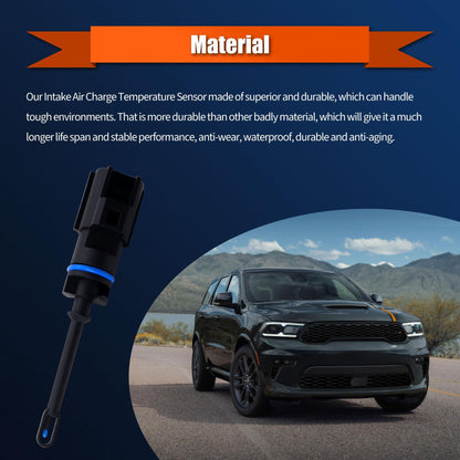 HiSport 5149279AC Air Charge Intake Temperature IAT Sensor Compatible with Chrysler 300 Dodge Challenger Dart Durango Fiat 500X Jeep Cherokee Compass Ram 1500 1500 Classic 2500 3500 ProMaster City