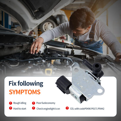 HiSport 36162-PNC-005 Vapor Canister Purge Solenoid Valve - Compatible with Acura RSX 2002-2004 Honda Civic 2002-2005 CR-V 2002-2004 - Replaces K5T46680