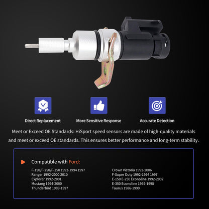 HiSport Speed Sensor 917-612 Compatible with Ford F-150, F-250, F-350, F-Super Duty, Explorer, Mustang, Taurus, E-150 Econoline, Ranger & Lincoln Continental & Mazda & Mercury