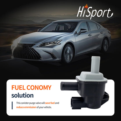 HiSport Vapor Canister Purge Valve Solenoid - Compatible with Lexus Mazda 3 Scion LA Toyota Replacement PE01-18-751