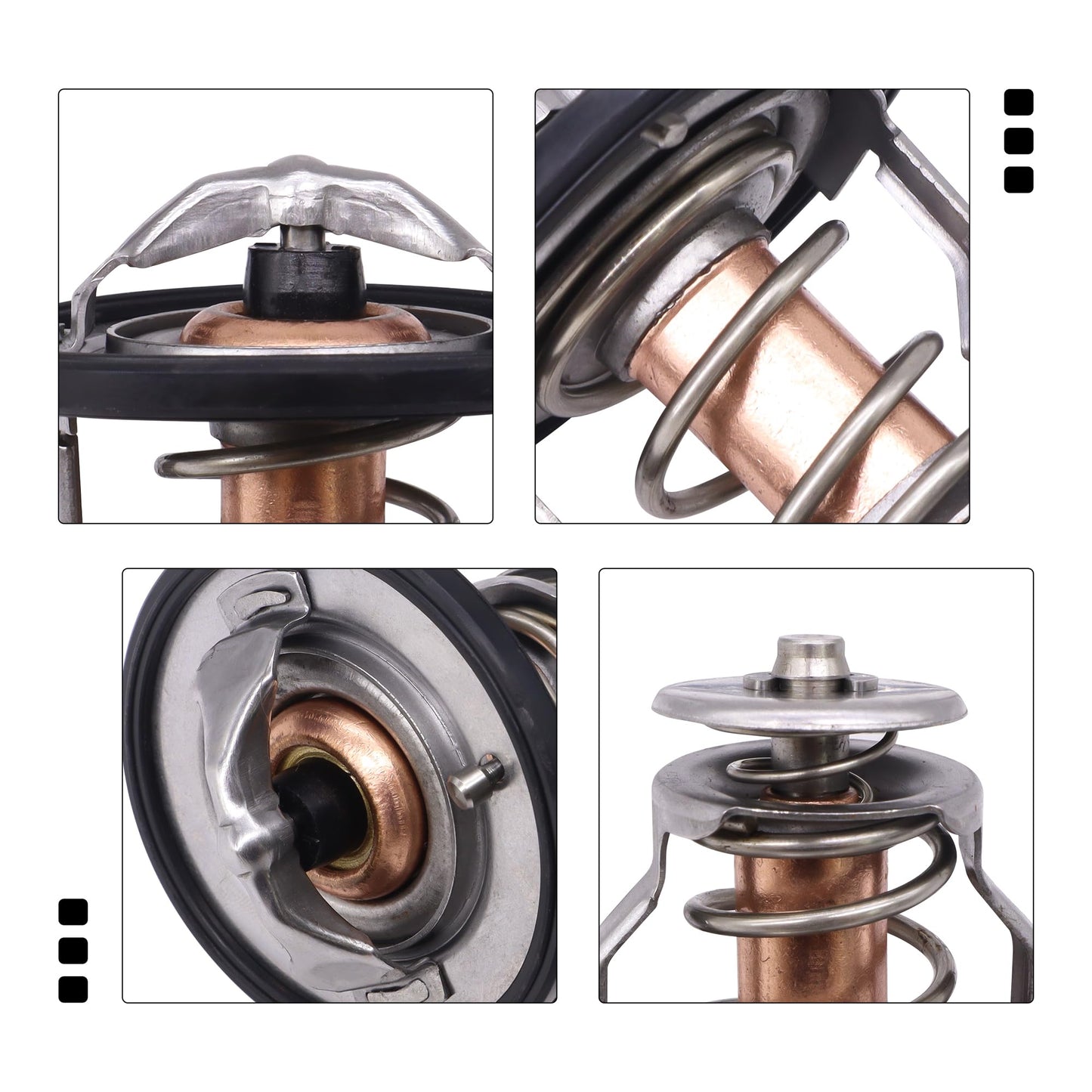 HiSport Engine Coolant Thermostat 90916-A3003 90916-03129 Compatible with Toyota Avalon Camry Celica Corolla Highlander Matrix, Replacement for Lexus ES300 ES330 ES350 GS30 & Scion tC xB xA xD