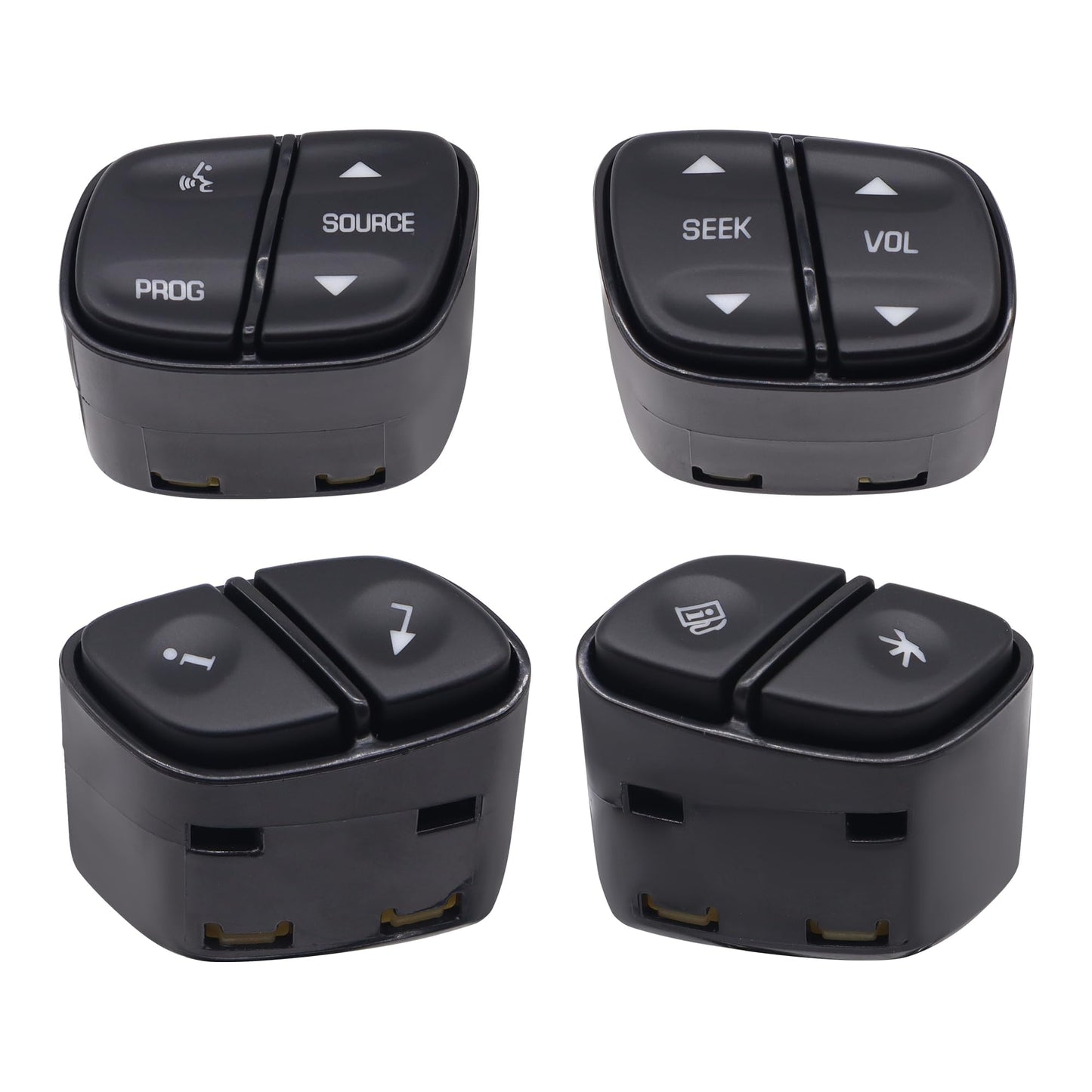 HiSport Steering Wheel Control Switch Button - Compatible with Chevy GMC Cadillac Silverado Tahoe Suburban Sierra Avalanche Yukon Envoy Escalade Replace 21997738, 21997739, 1999442, 1999443