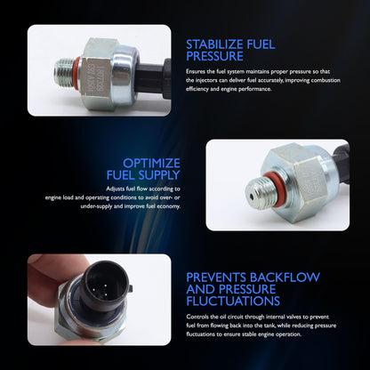 HiSport Injection Control Pressure Sensor 7.3L - Compatible with Ford E-350 Club Wagon E-350 Econoline Club Wagon E-450 E-550 F650 F750 F-250 F-350 F-450 F-550 Super Duty - Replace 1830669C92