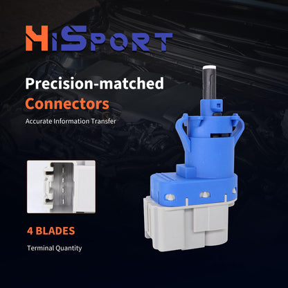 HiSport 4 Pin Brake Light Switch 4838697 Compatible with Ford Lincoln Mazda Mercury Volvo 8T4T-9G854-AA BN7N-66-490 31264377