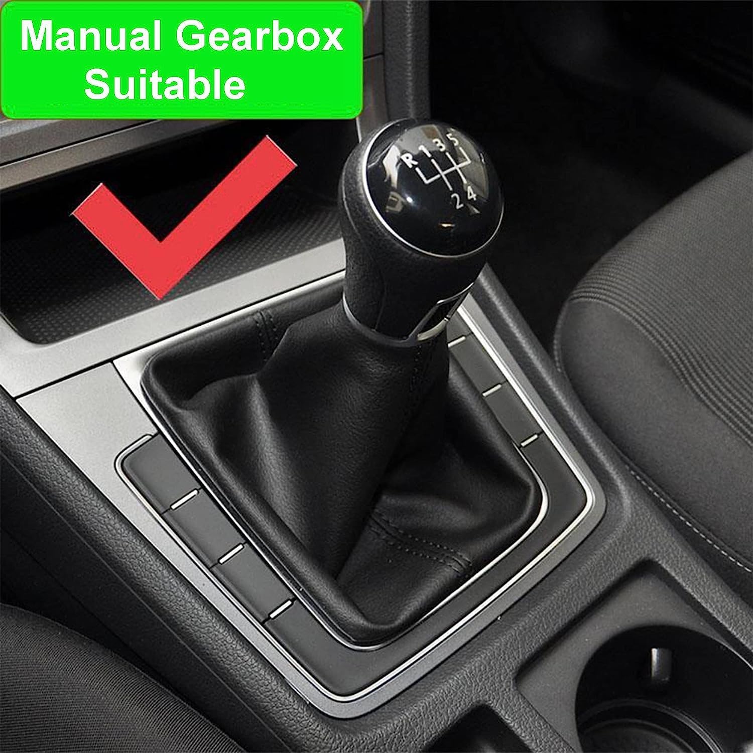 HISports 5GG713203A LHD Manual Gear Shift Knob Lever Frame Bracket Compatible with VW Manual 7 7.5 MK7 MK7.5 GTI R 2008-2013 DSG Manual Left Driving Gear Stick Frame Transmission Bracket