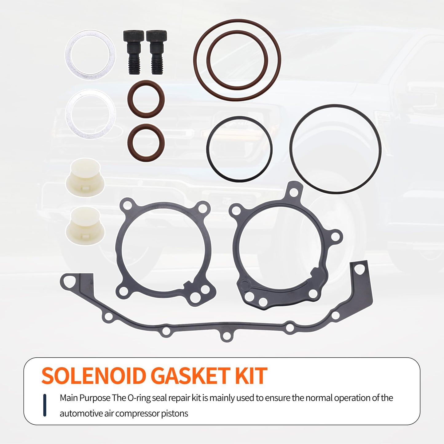 HiSport Dual Vanos O-Ring Seal Repair Kit - Compatible with BMW E36 E39 E46 E53 E60 E83 E85 M52tu M54 1998-2006 - Replacement Timing Solenoid Gasket Kit 11361433513 11361748745