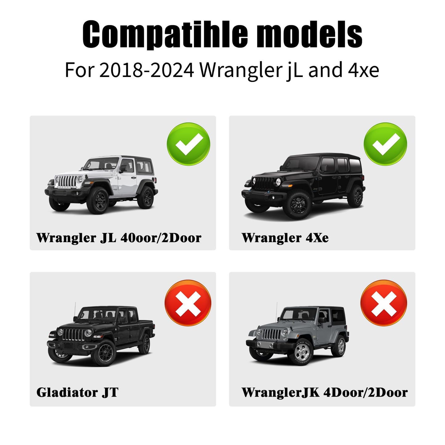 HiSport Rear Defogger Cable Cover - Compatible with Jeep Wrangler JL 4xe 2018-2024 Interior Accessories - Easy Installation