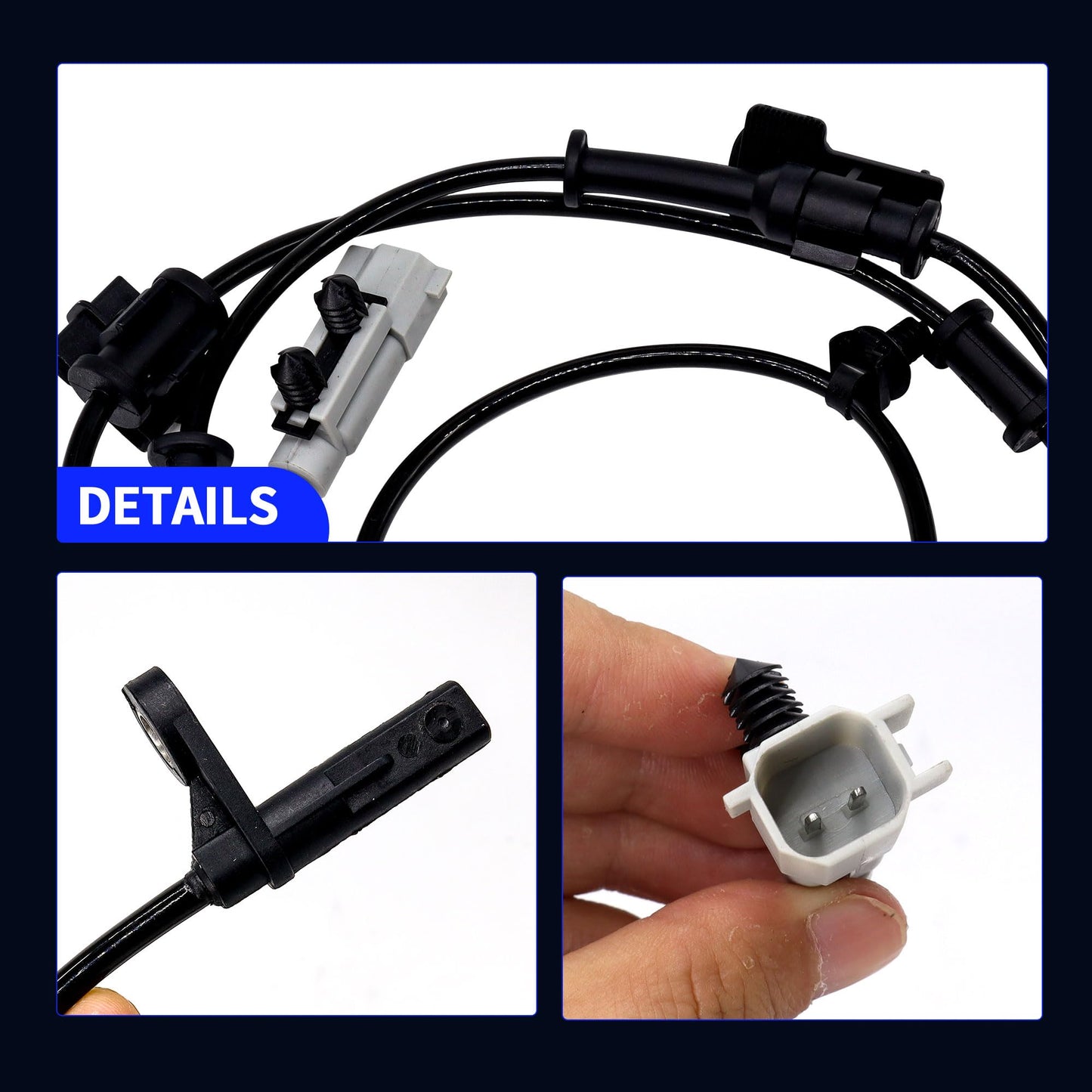 HiSport ABS Wheel Speed Sensor Rear Left Replacement for Chrysler 300,Compatible with Dodge Challenger Charger 2015-2020 RWD Replaces 4779643AB, 4779643AD
