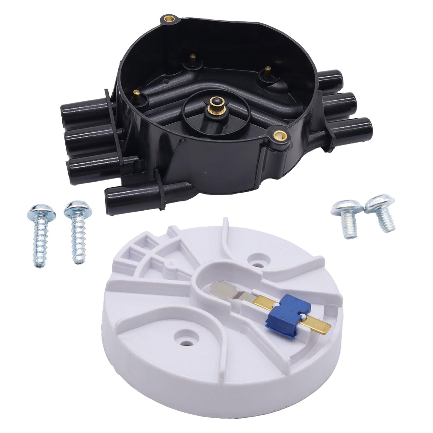 HiSport Ignition Distributor Cap and Rotor Kit - Compatible with Chevy Astro Blazer C1500 Express 1500 Express 2500 K1500 P30 S10 Silverado 1500 Silverado 1500 Classic - Replace 10452457 10452458
