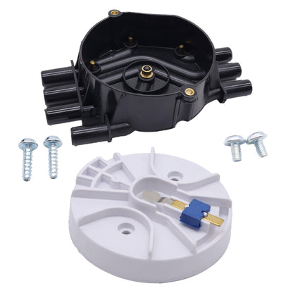 HiSport Ignition Distributor Cap and Rotor Kit - Compatible with Chevy Astro Blazer C1500 Express 1500 Express 2500 K1500 P30 S10 Silverado 1500 Silverado 1500 Classic - Replace 10452457 10452458