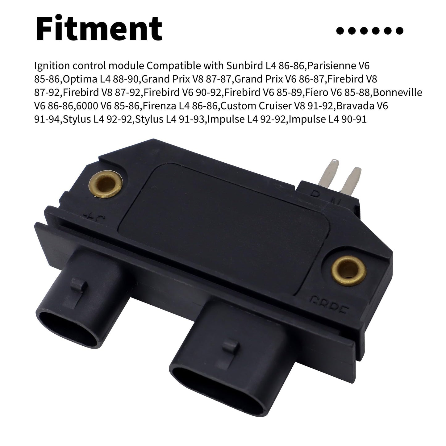 HiSport 10469931 Ignition Control Module Compatible with Buick,Cadillac,Chevrolet,GMC Pickup Suburban Jimmy Safari Sonoma Syclone,Oldsmobile Bravada Custom Cruiser,Pontiac Fiero Firebird Parisienne