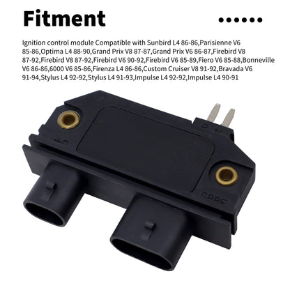 HiSport 10469931 Ignition Control Module Compatible with Buick,Cadillac,Chevrolet,GMC Pickup Suburban Jimmy Safari Sonoma Syclone,Oldsmobile Bravada Custom Cruiser,Pontiac Fiero Firebird Parisienne