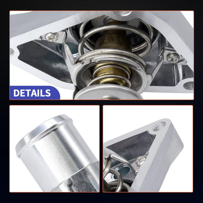 HiSport Thermostat Assembly - Compatible with Infiniti M35 FX35 G35 M45 QX4 Q45 | Nissan NV1500 NV2500 NV3500 Frontier Pathfinder Xterra 350Z | Suzuki Equator - Replace 21200-31U1B