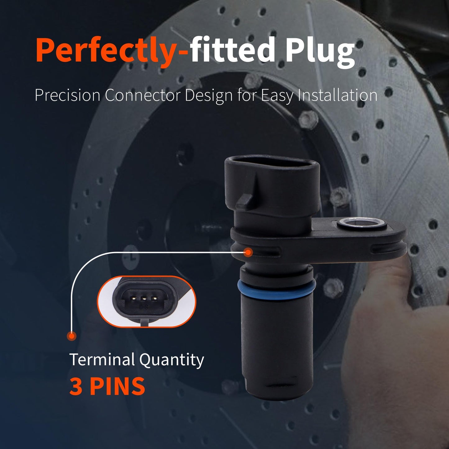 HiSport Vehicle Speed Sensor 74402-05B - Compatible with Harley Davidson Softail Touring Sportster Dyna Sportster - Replace 7440205B 74402-05A 74402-05