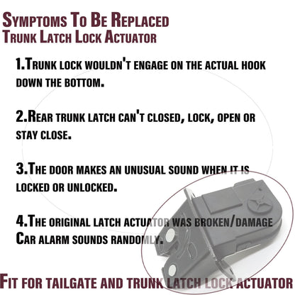 HiSport Car Rear Tailgate Latch Assembly Trunk Door Lock Actuator Motor 81230-2V000 - Compatible with Hyundai Veloster 2012 2013 2014 2015 2016 2017