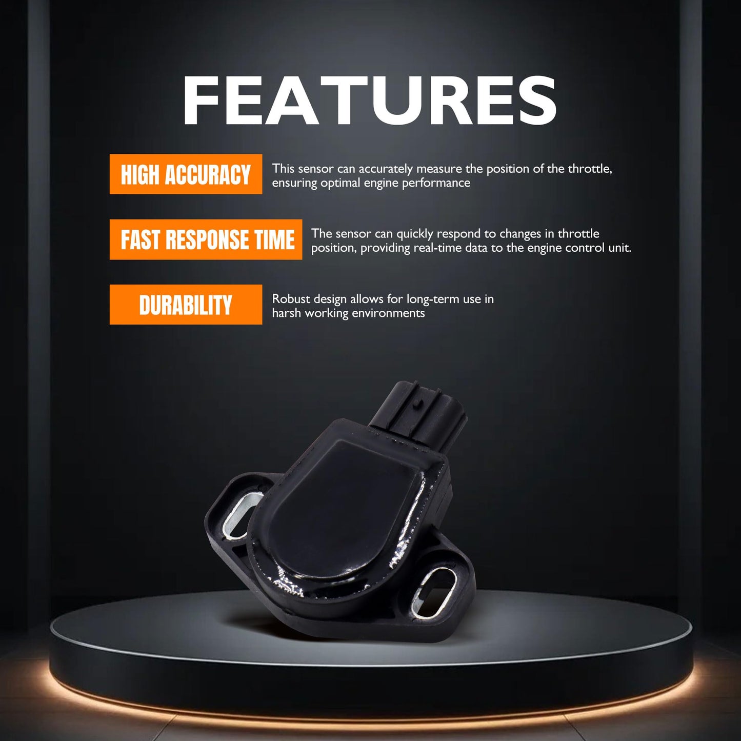 HiSport TPS Throttle Position Sensor - Compatible with Honda Civic 2001-2005 Replacement for TPR104 16400PLRA51 16400PLRA52 16400PLRA53 16400PLRA54 977022