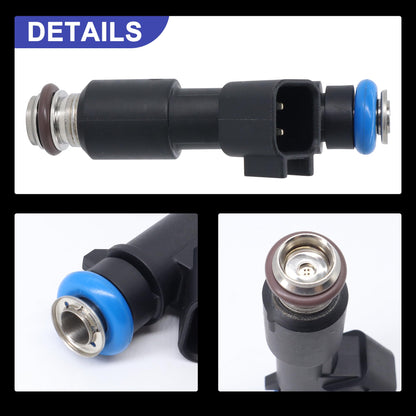 HiSport Fuel Injectors 12616382 6 PCS Compatible with Chevrolet Colorado 2WD 4WD 2009-2012,GMC Canyon 2WD 4WD 2009-2011,Hummer H3 SUV 2009-2010, H3T 2009-2010, 3.7L 2.9L