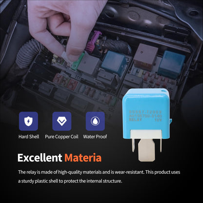 HiSport 5 Pins 12V Relay 90987-T2003 90080-87025 Compatible with Toyota Avalon Corolla Matrix Sienna Sequoia Highlander Tundra Various Models