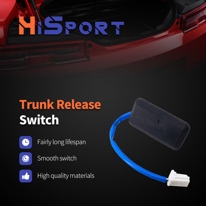 HiSport Rear Tailgate Handle Release Trunk Switch - Compatible with Kia Optima Forte Cadenza Optima Hybrid Replaces 81260-2G000 812602G000