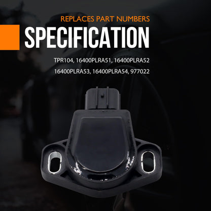 HiSport TPS Throttle Position Sensor - Compatible with Honda Civic 2001-2005 Replacement for TPR104 16400PLRA51 16400PLRA52 16400PLRA53 16400PLRA54 977022