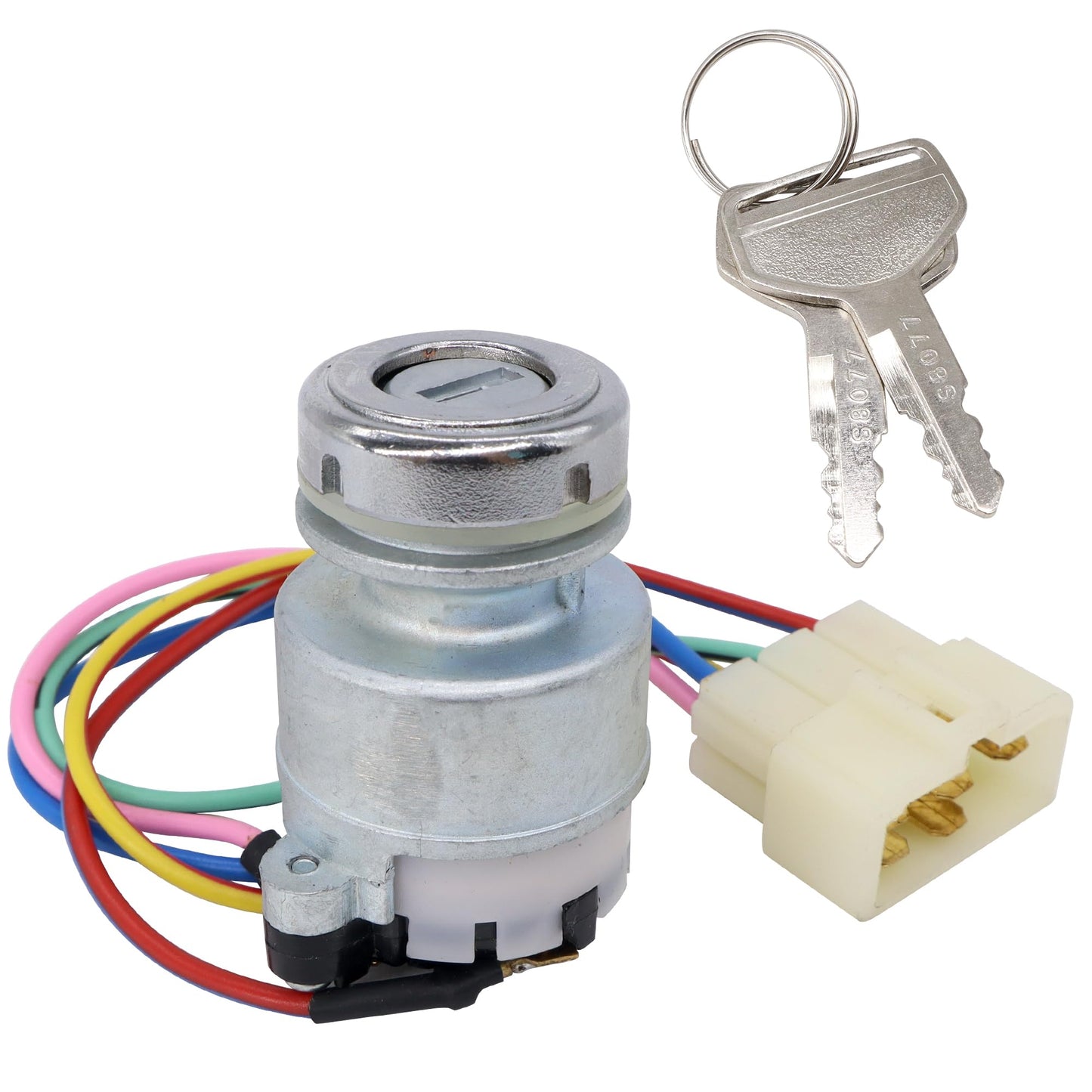 HiSport Ignition Switch W/2 Keys Compatible with Kubota RTV1100CW RTV1100CRX KIOTI CK DK DS RX Tractor Parts Accessories Replace T4625-B0100