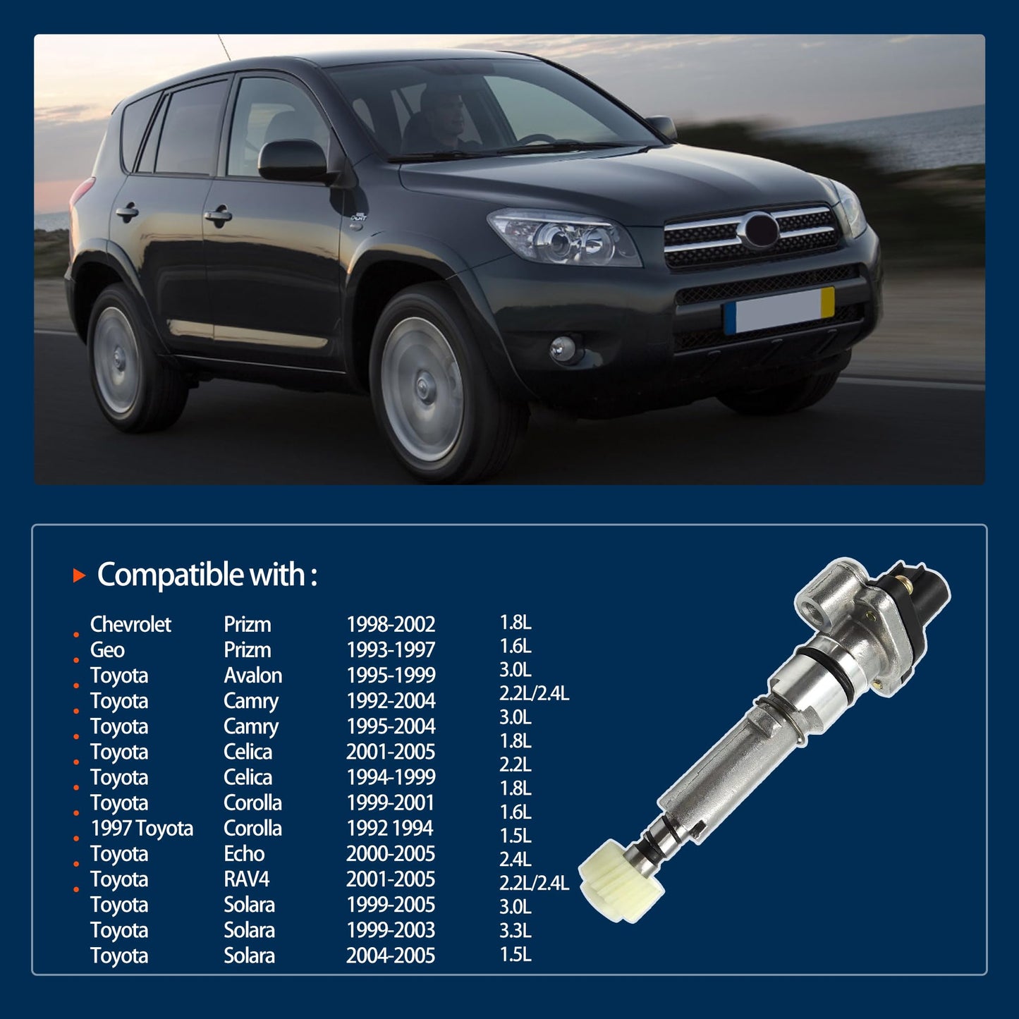 HiSport Transmission Speed Sensor 83181-12040 - Vehicle Out Speed Sensor - Compatible with Chevrolet Geo Lexus Toyota 1.5L 1.6L 1.8L 2.2L 2.4L 3.0L 3.3L 1992-2005